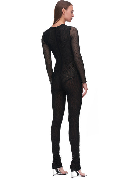 Blumarine Rhinestone Catsuit | H.Lorenzo