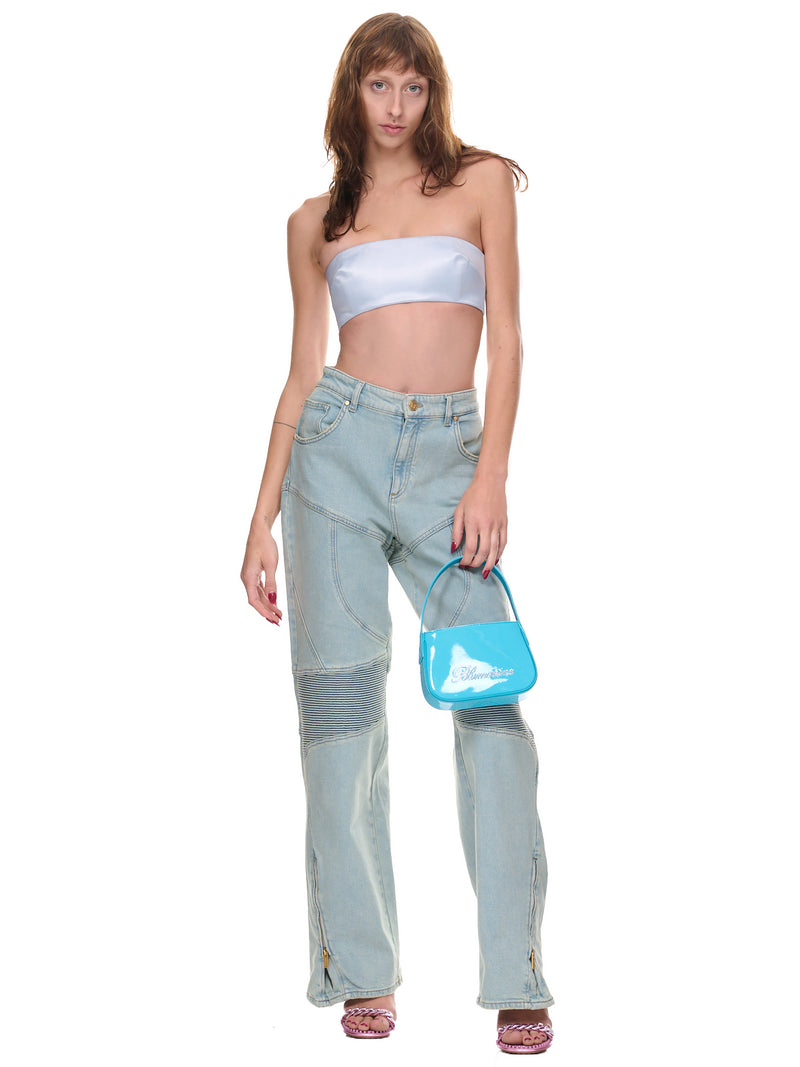 Patent Rhinestone Logo Bag (2W142A-BUTTERFLY)