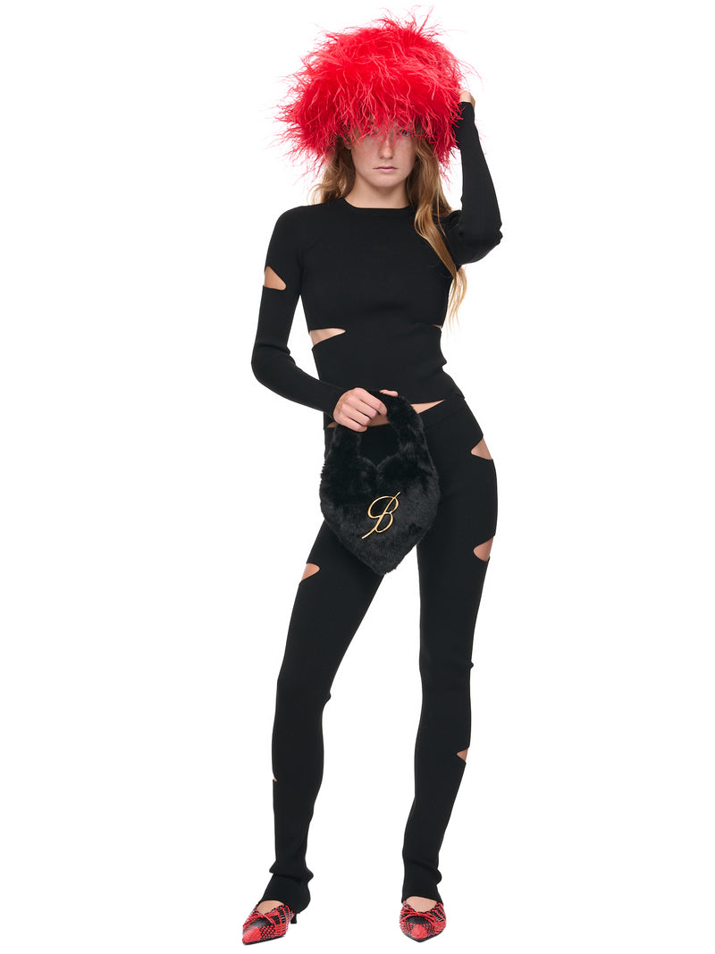 Blumarine Cut-Out Knit Pants | H.Lorenzo - styled