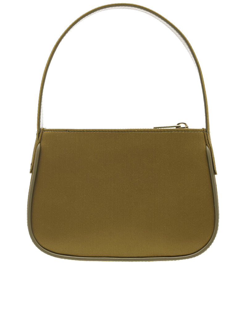 Satin Rhinestone Logo Bag (2W149A-AVOCADO)
