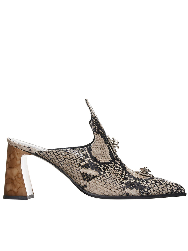 Lēo Snakeskin Heels | H. Lorenzo - side