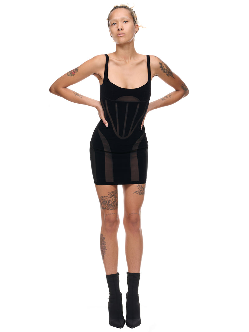 Mugler Flock Shaping Dress | H.Lorenzo - styled