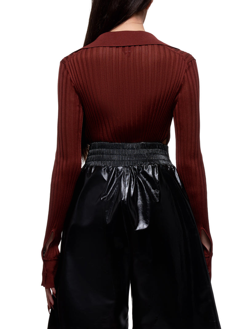 Scoop Neck Top (618567VKJM0-8857-RUST)