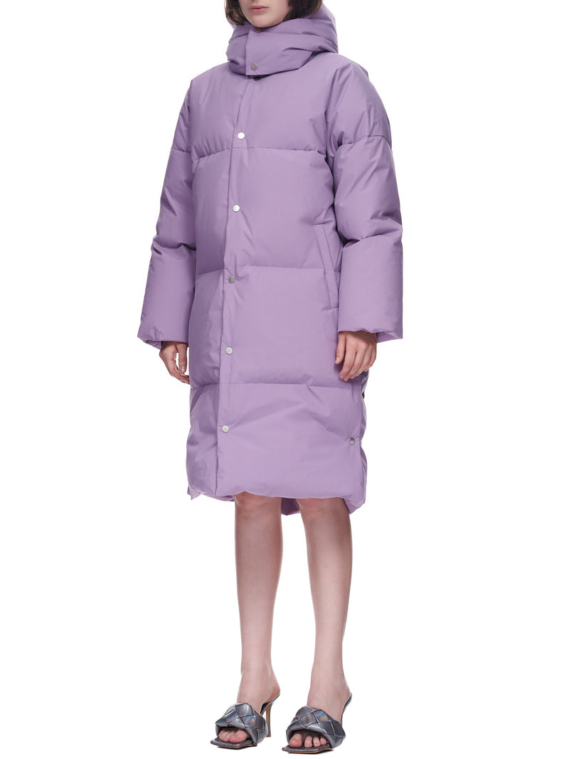 Bottega Veneta Lilac Puffer Coat | H.Lorenzo - side