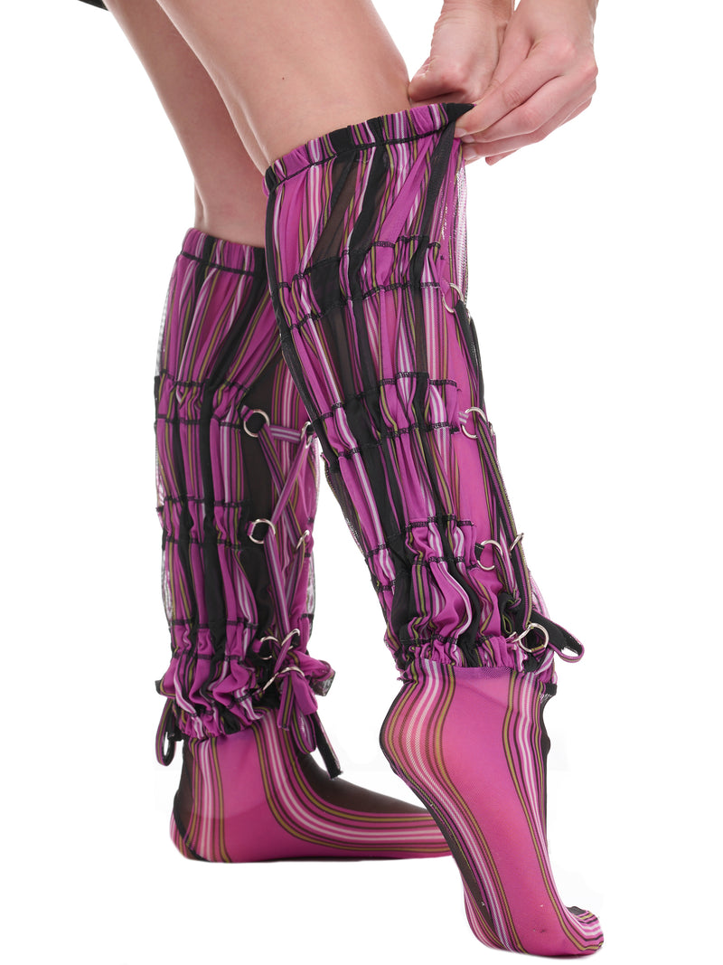 Oiler Socks (7096-OILER-PINK-MULTI)