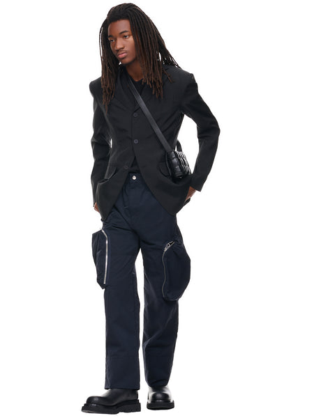 【関税&送料込】Bottega Veneta Black Jersey Pant Bottega Veneta - Black Sanded Twill Cargo Pant | Mitchell Stores