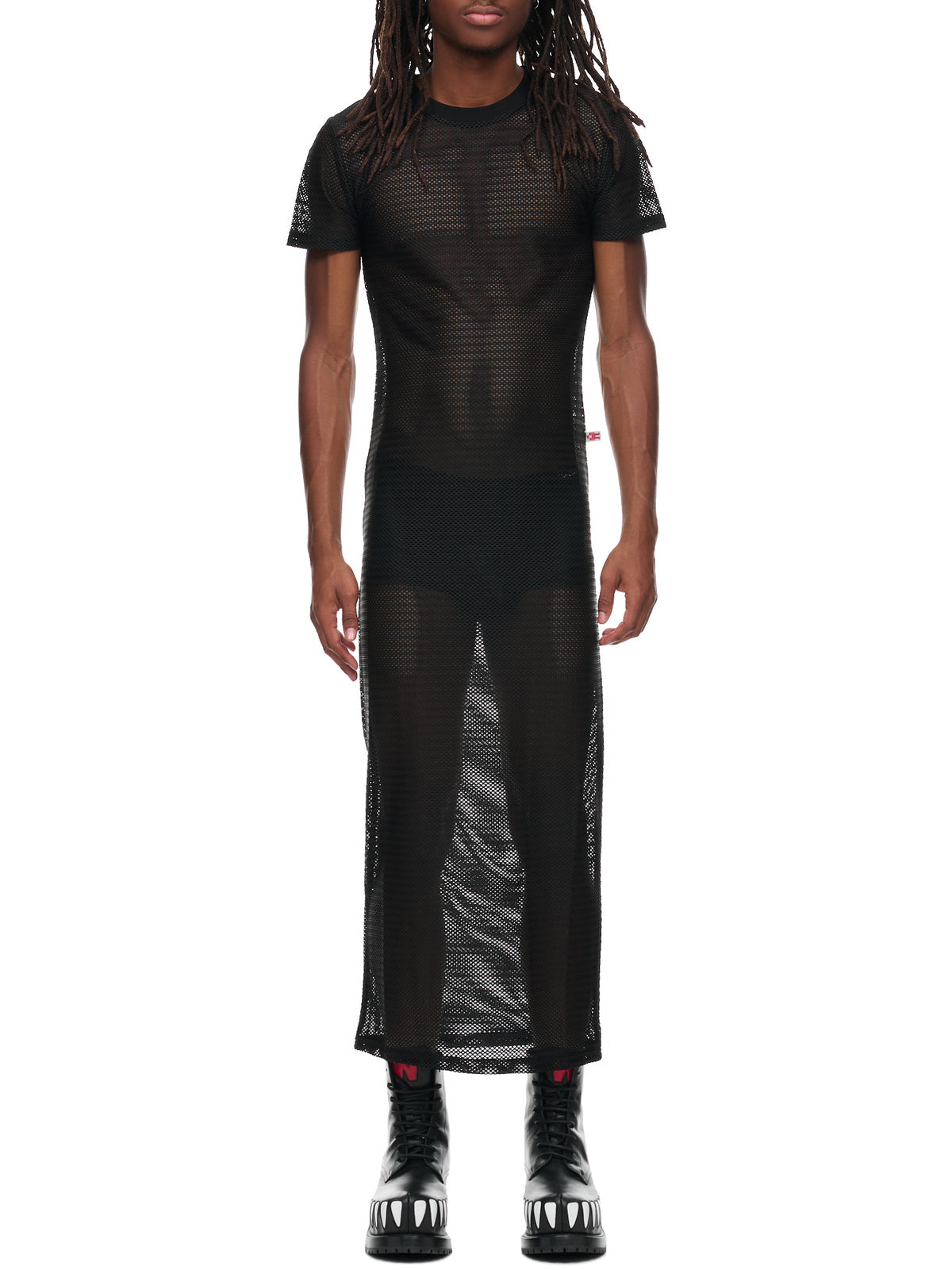 Net Maxi Dress (8043-NET-MAXI-CC20-BLACK)