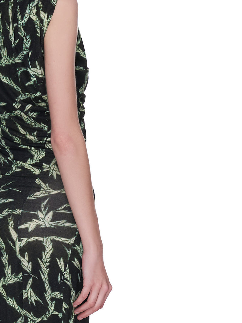 Johanna Dress (87028102-558-CT-LEAF-PRINT)