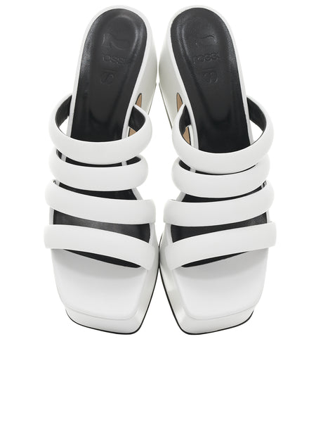 サンダル・ミュール SERGIO ROSSI Women Sandals B07160MNAN07110 9000 WHITE Sandals White Heel height: 60mm, sr1 - Sandals White