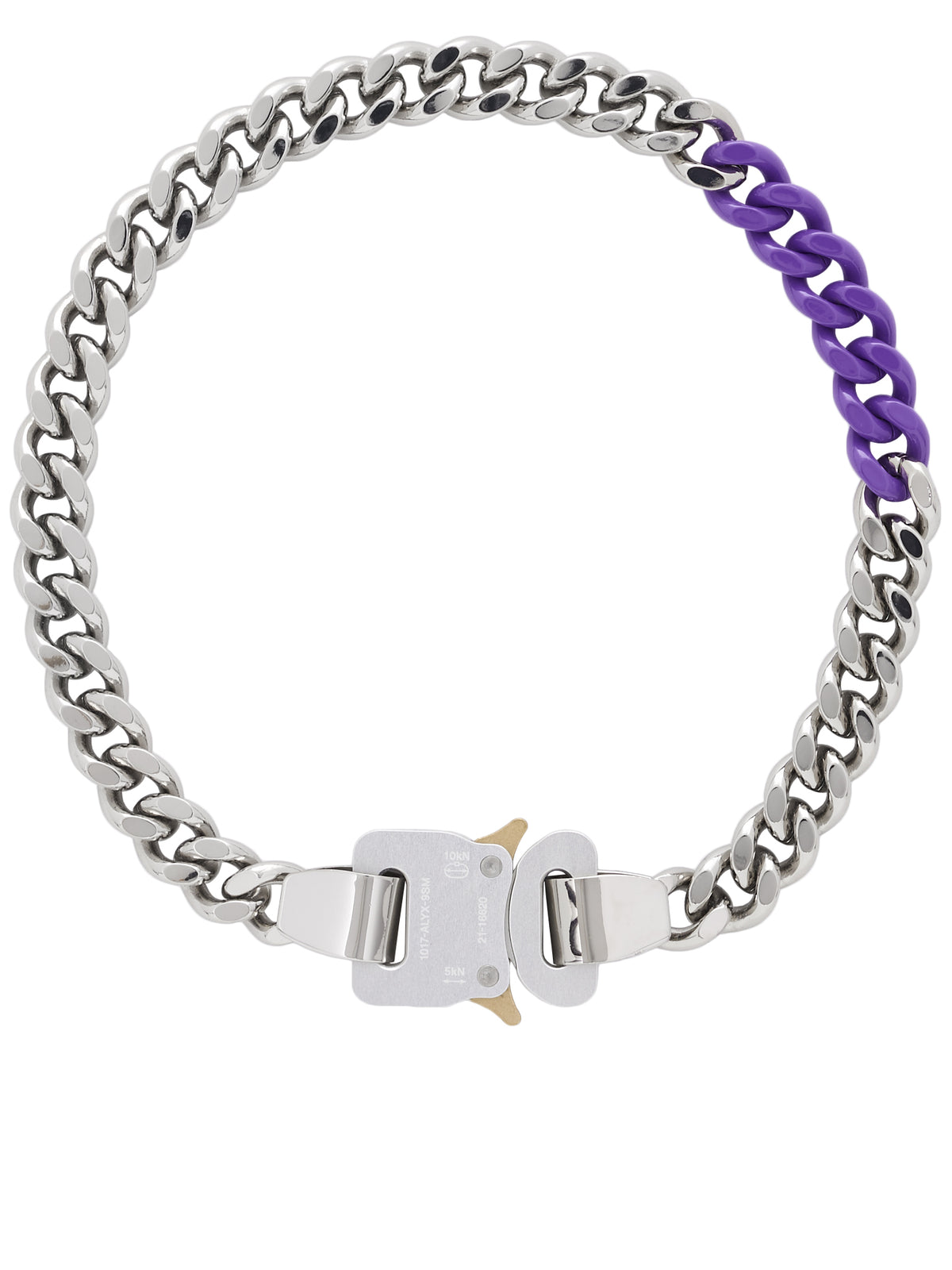 1017 Alyx 9SM Color Link Buckle Necklace | H.Lorenzo - front