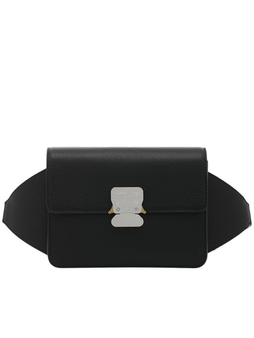 ブラックボルト 20パック Medium black multi-pocket crossbody bag