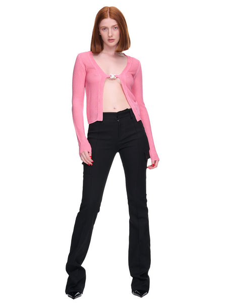Rollercoaster Buckle Cardigan (AAWKN0193YA01-PNK0012-PINK-B)