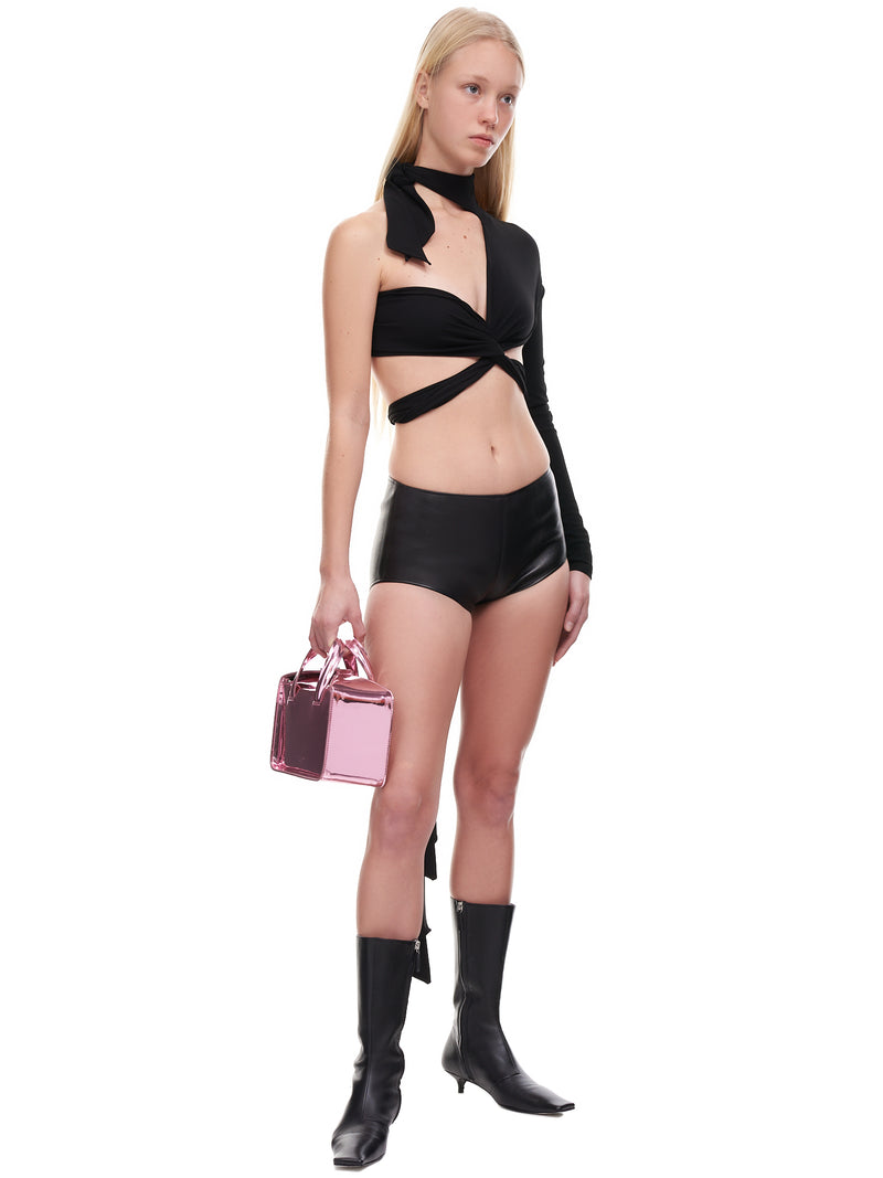 1017 Alyx 9SM Mini Leather Shorts | H.Lorenzo - styled