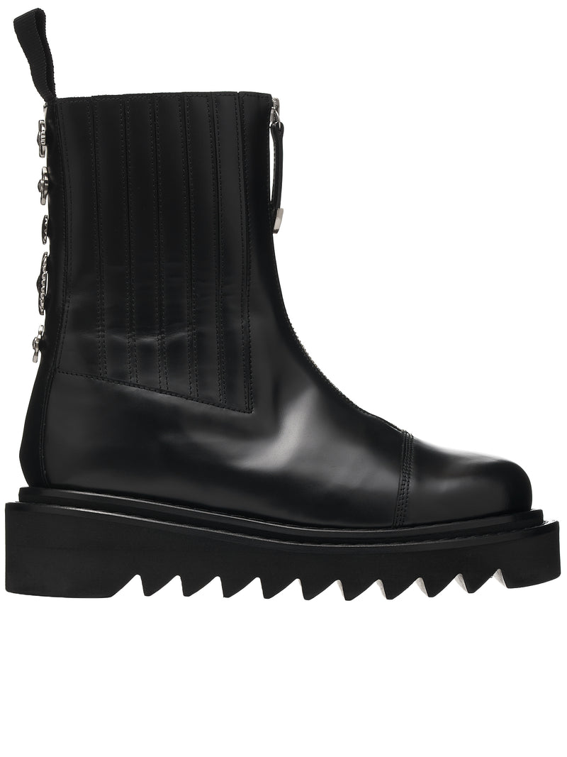 Side Gore Zip Boots (AJ1207-BLACK)