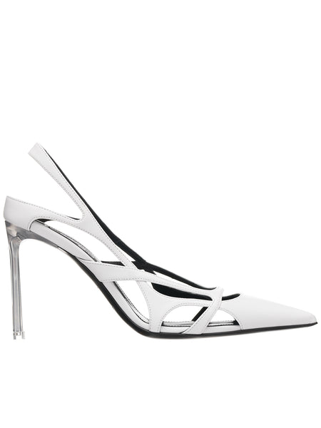 超話題新作 Cut-Out (B01820-MFI662-9000-144-WHITE) Heels Slingback 靴
