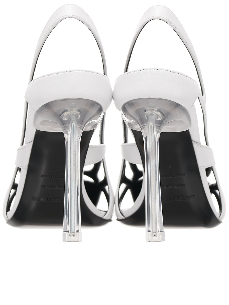 Cut-Out Slingback Heels (B01820-MFI662-9000-144-WHITE)