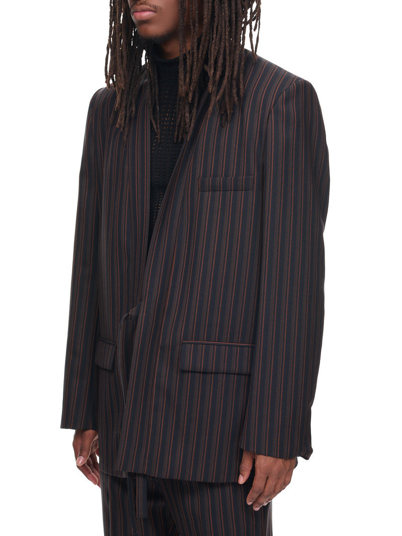 Kimono Blazer Jacket (BMEN010-FAB001-COCOA-BROWN)