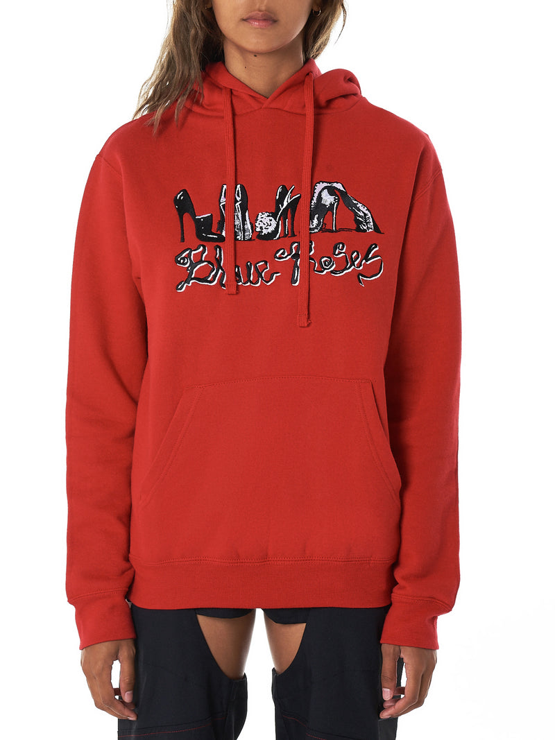 Blue Roses Hoodie - Hlorenzo Front