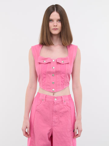 トップス dium bustier Studded Karolina Bodysuit | GUESS