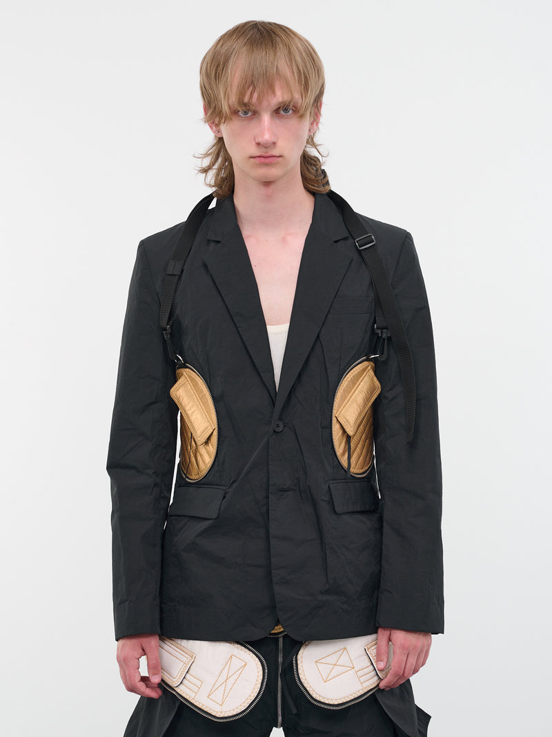 Black Packable Quilted Jacket (CG-CWOJKT47-BLACK)