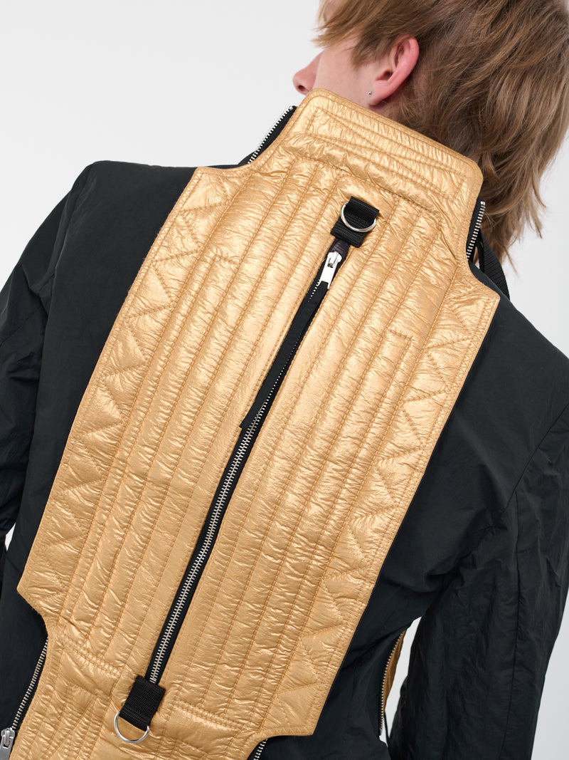 Black Packable Quilted Jacket (CG-CWOJKT47-BLACK)