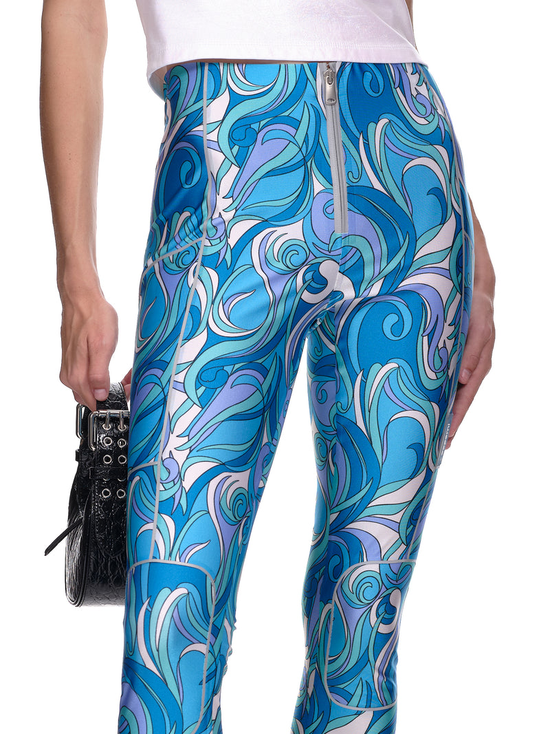 Coperni Paisley Print Stirrup Tights | H. Lorenzo - detail