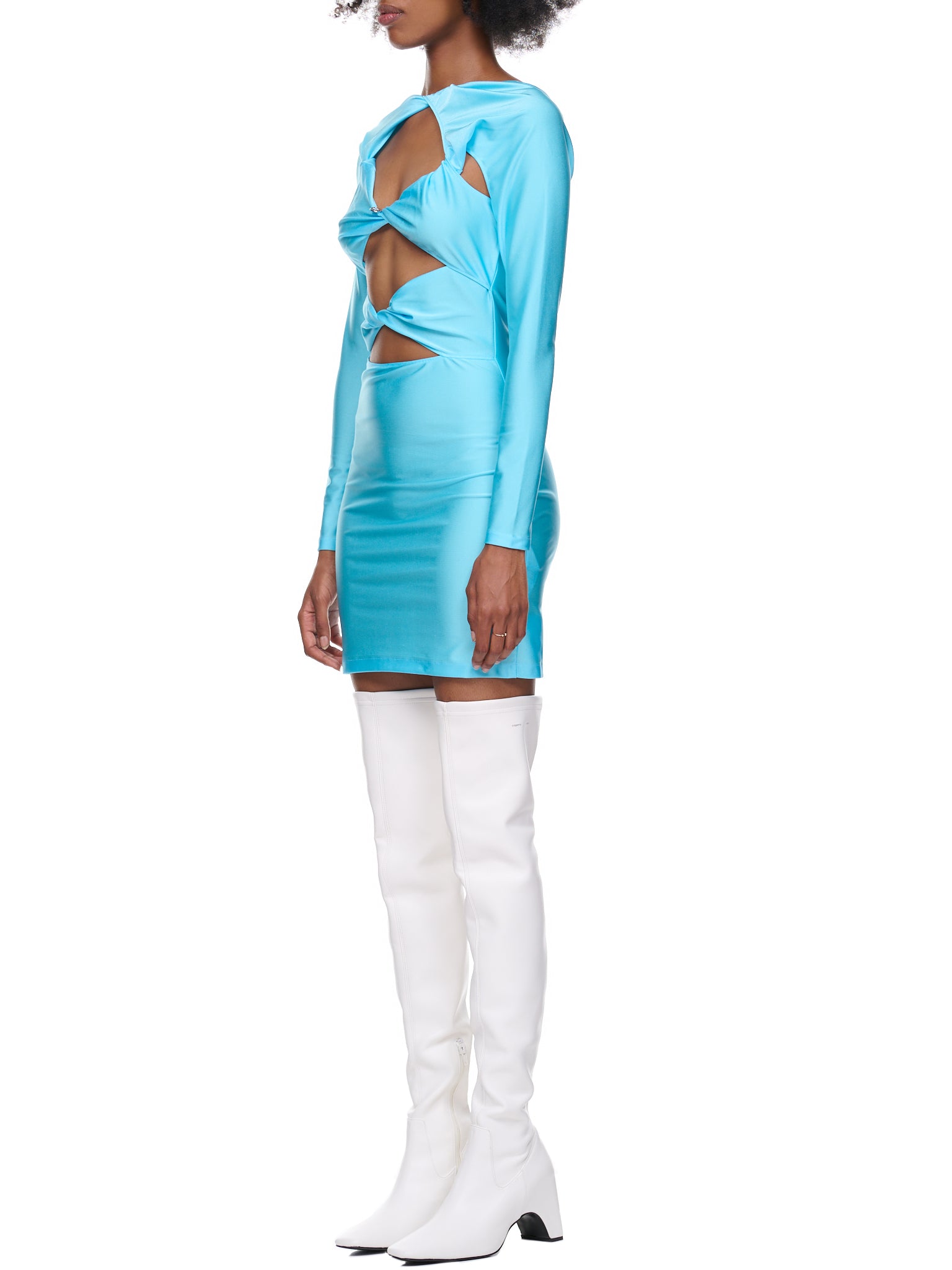 Cut-Out Jersey Dress (COPJS42545-TURQUOISE)
