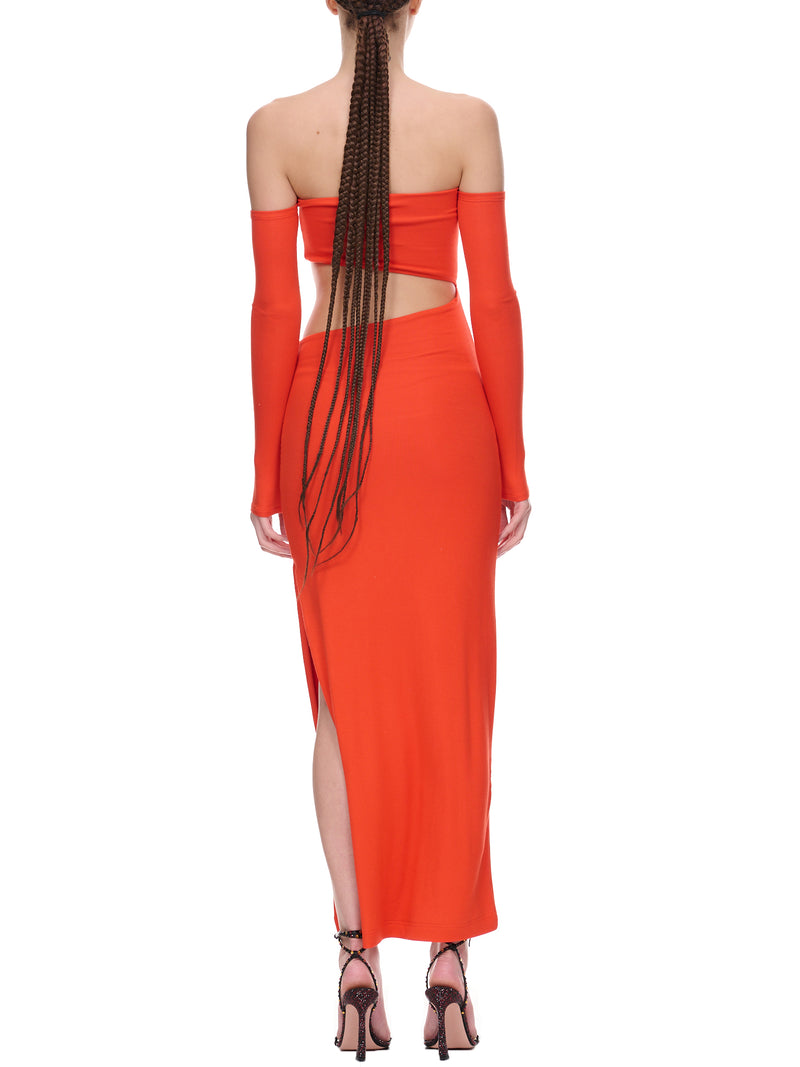 LAMA JOUNI Cut-Out Dress | H.Lorenzo - back