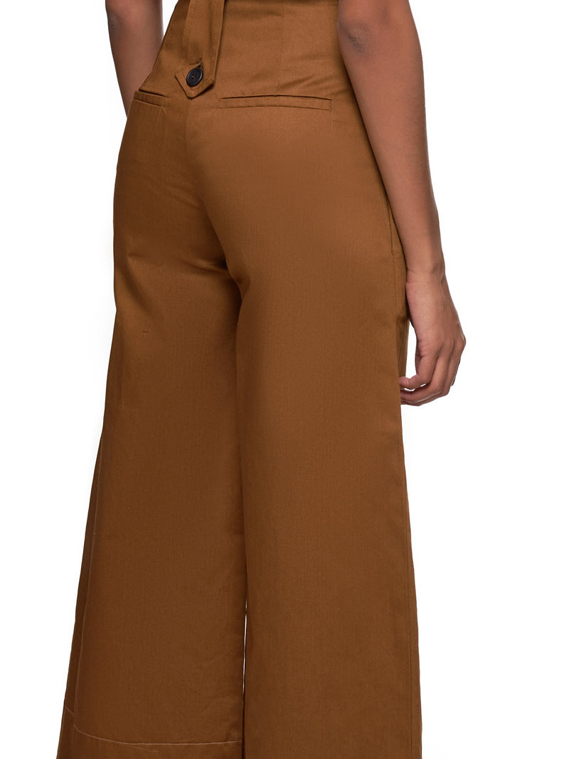 Wide Leg Trouser (Dm5tr5-Brown-Cargo)