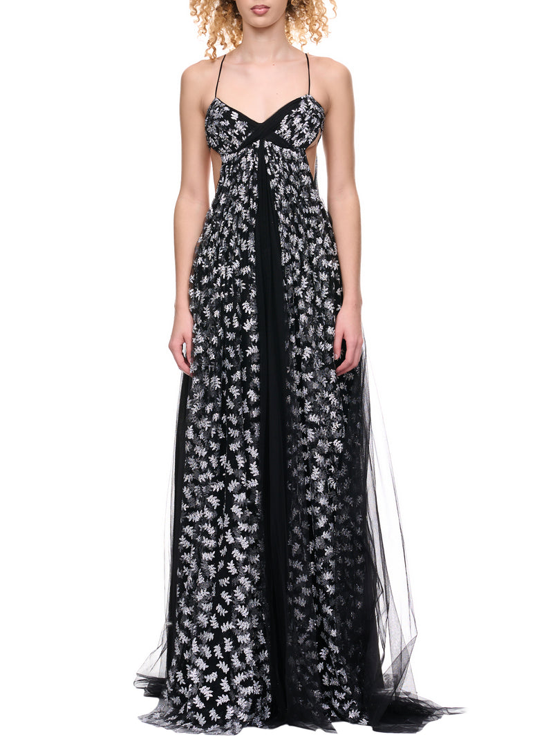 Embroidered Dress (DR20-BLACK)