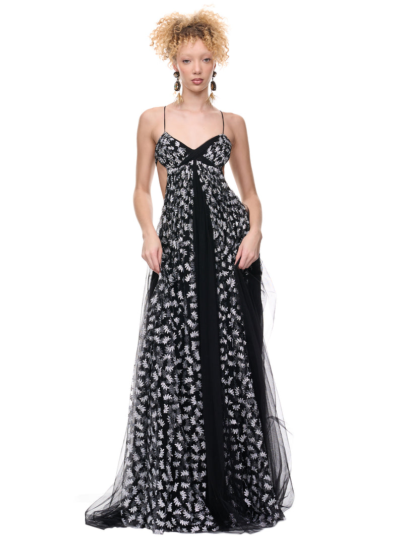 Embroidered Dress (DR20-BLACK)