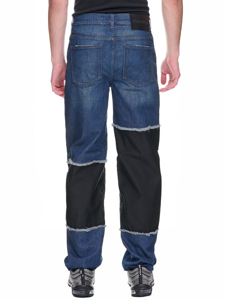 パンツ JW ANDERSON Pastel Yellow Denim Jeans Twisted low-rise wide-leg jeans in yellow - JW Anderson
