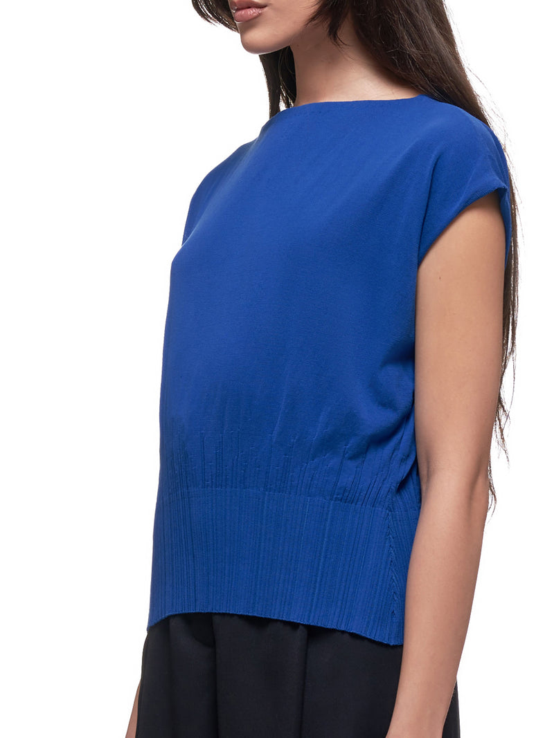 Cinched Blouse (EMPU032ML0456-U4331-BLUE)