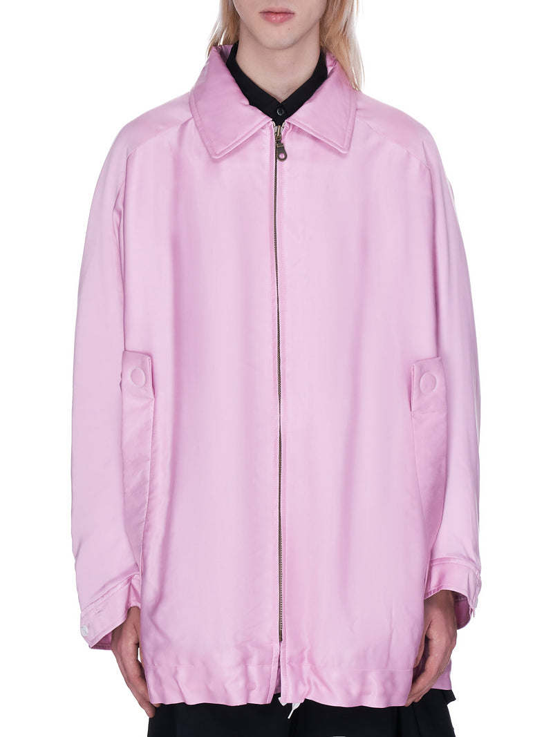 Oversized Satin Blouson (G10-HCOC044-PINK)