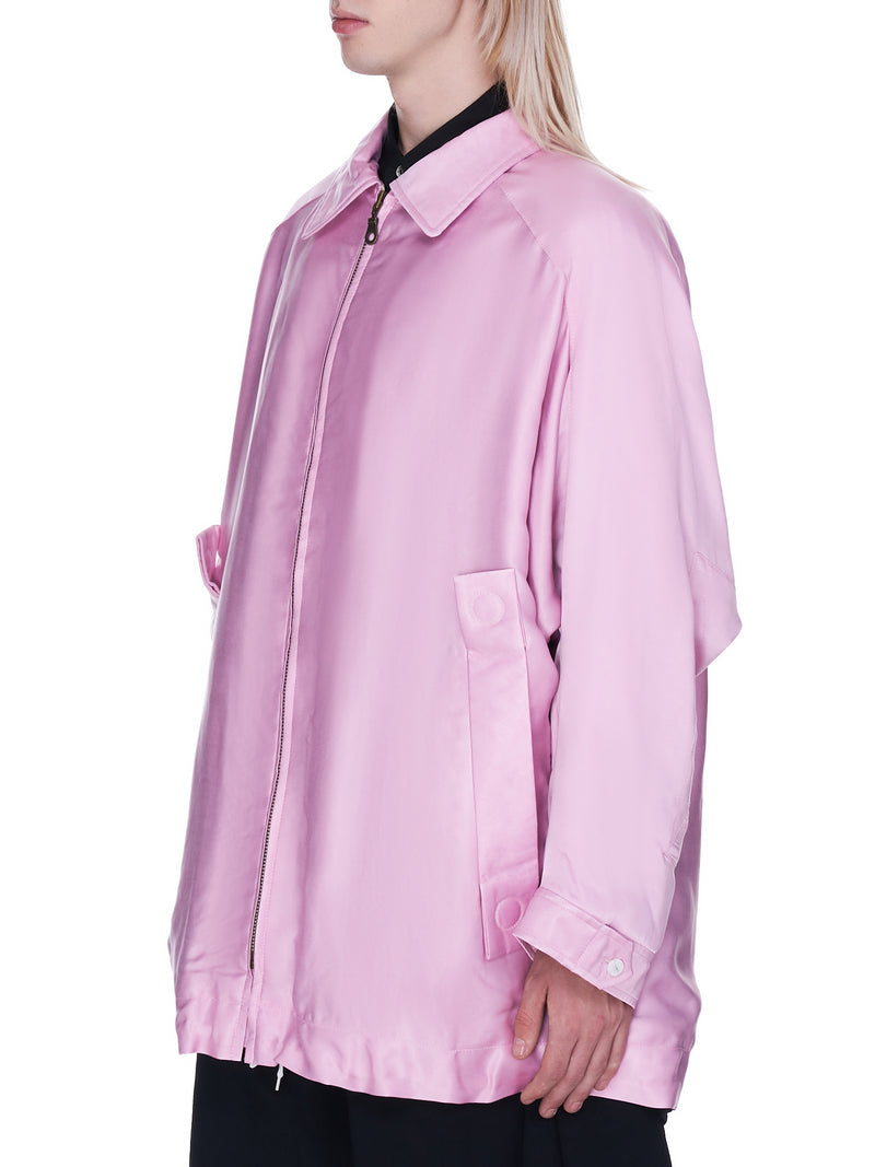 Oversized Satin Blouson (G10-HCOC044-PINK)