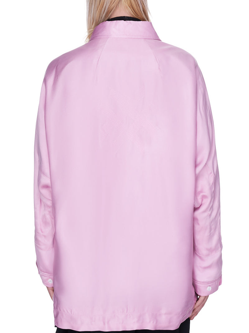 Oversized Satin Blouson (G10-HCOC044-PINK)
