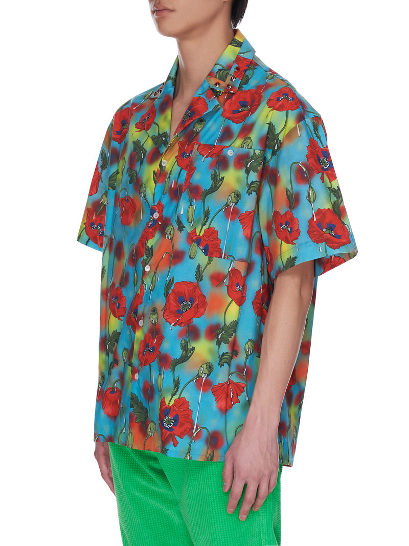 Poppie Studded Short Sleeve Shirt (GHOST-TOWN-LIGHT-POPPIES)