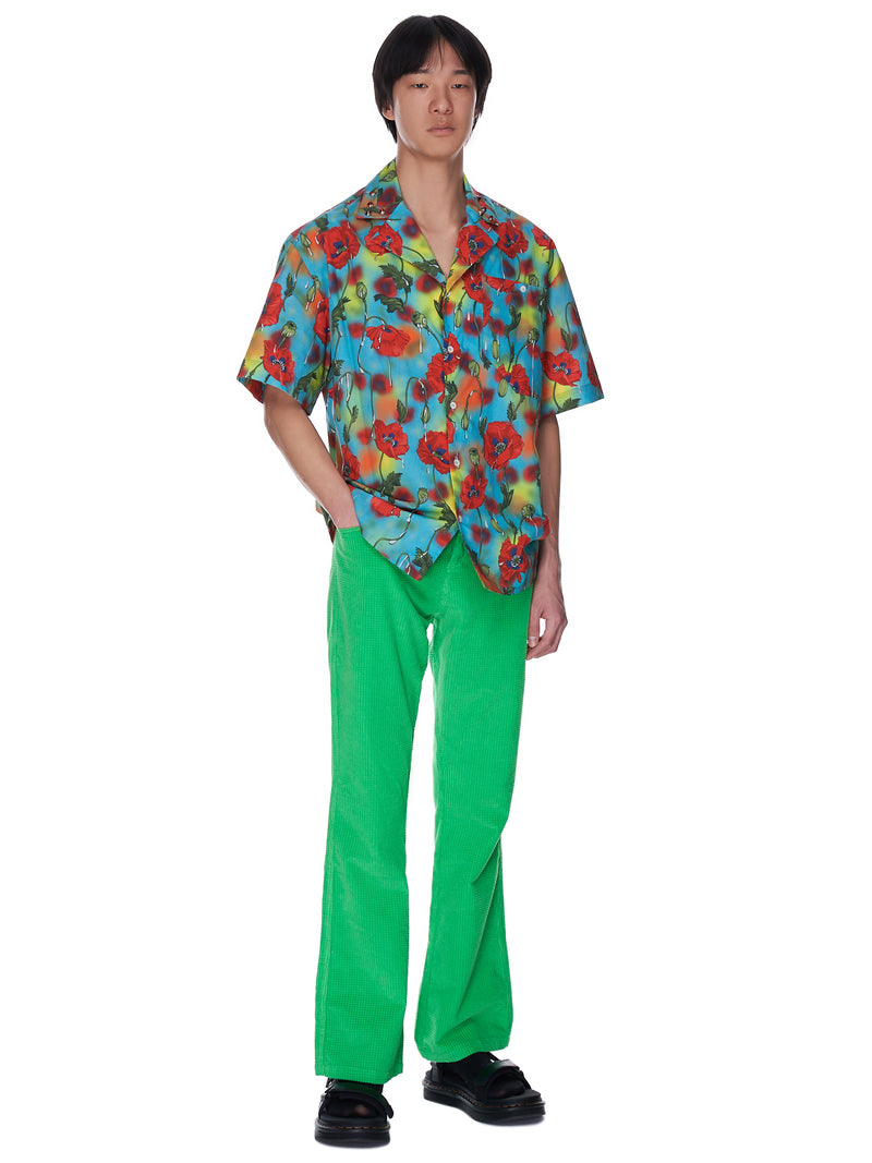 Poppie Studded Short Sleeve Shirt (GHOST-TOWN-LIGHT-POPPIES)