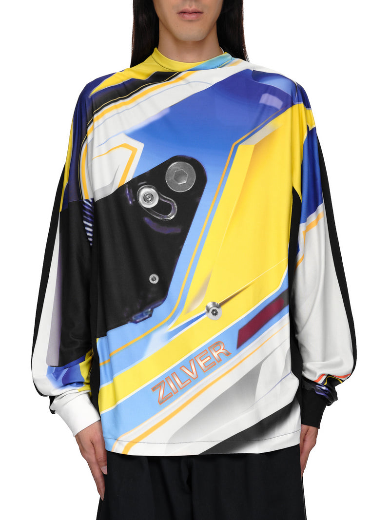 Zilver Helmet Racer Long Sleeve Shirt | H. Lorenzo - front