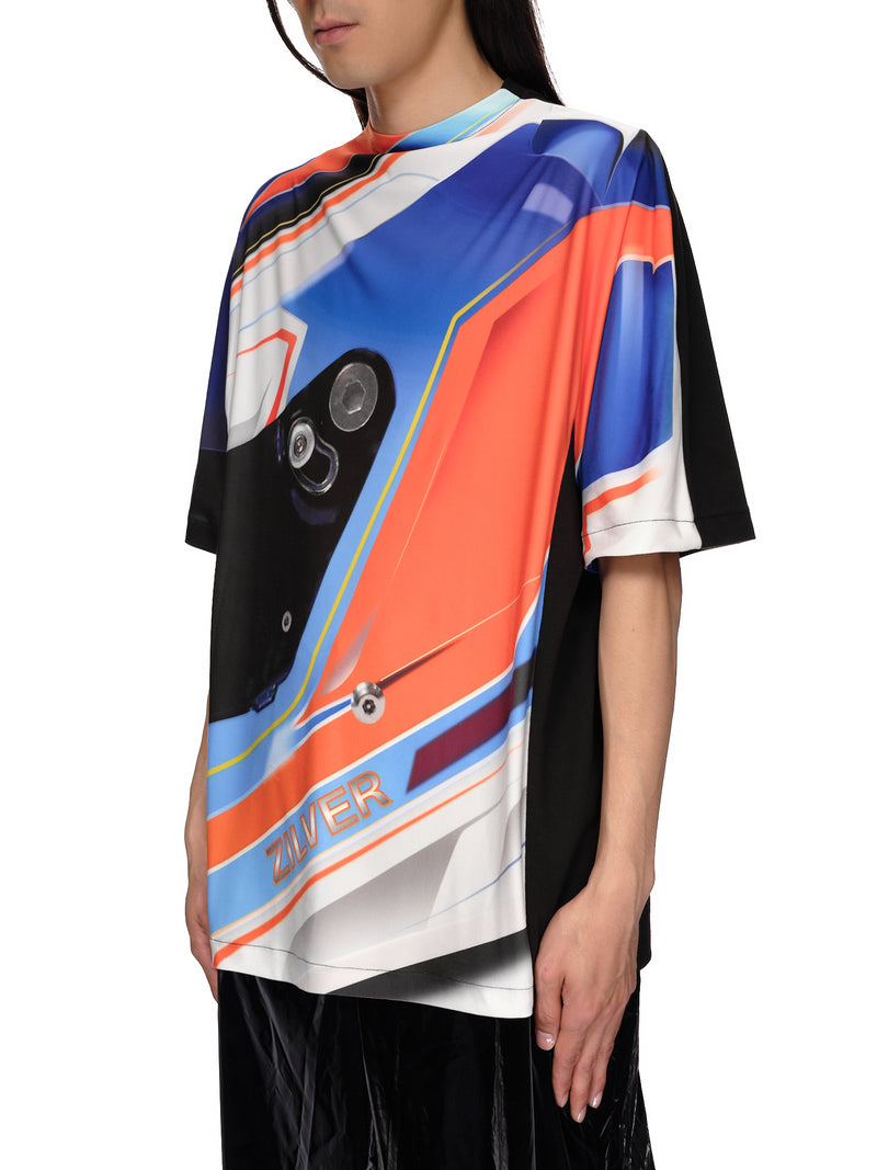 Zilver Helmet Racer T-Shirt | H. Lorenzo - side