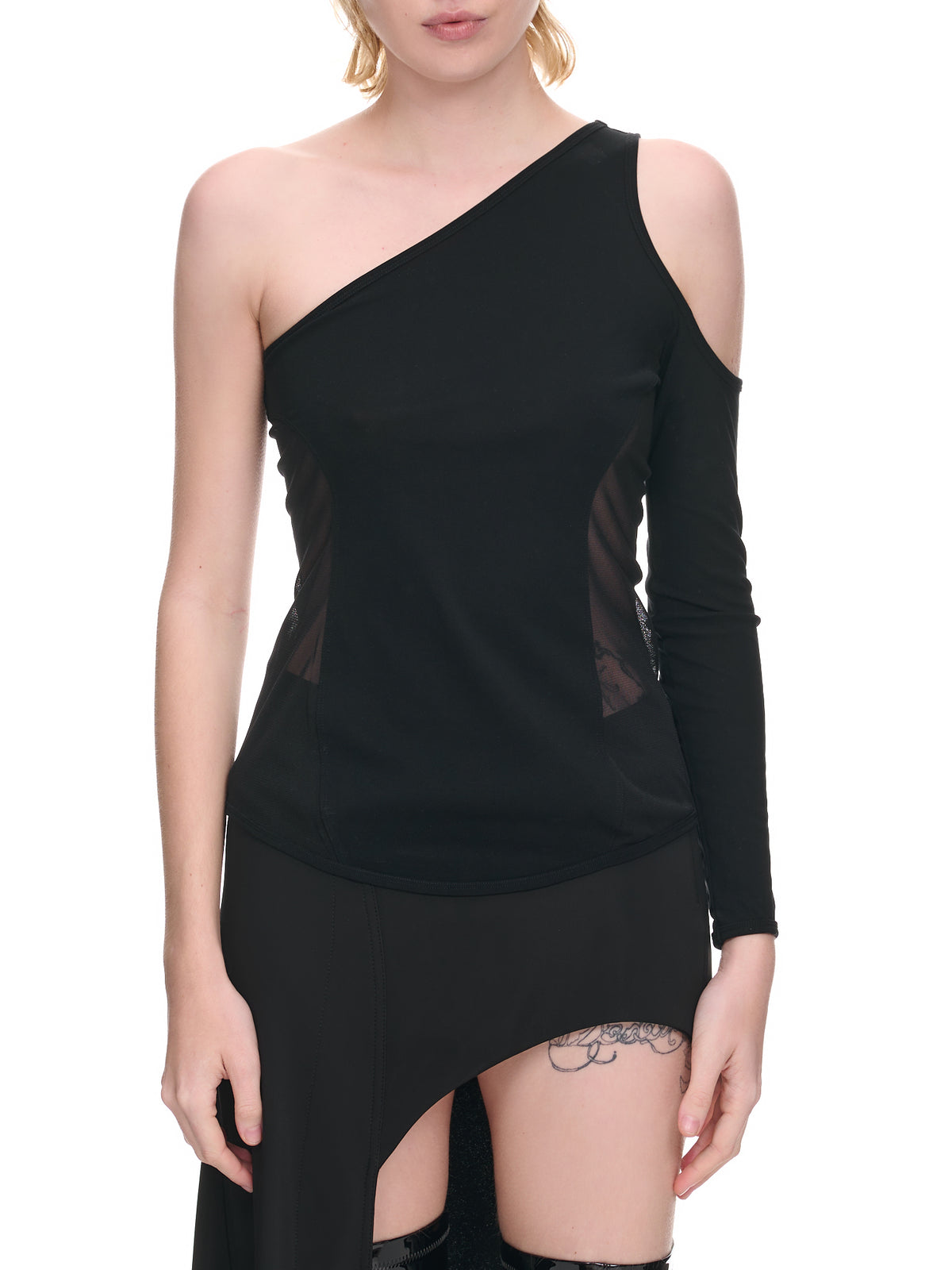 Figure Mesh Top (IM36JK704-15-BLACK)