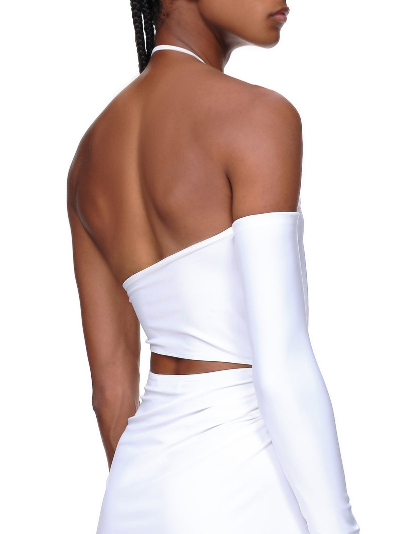 Monot Asymmetric Hemline Dress | H.Lorenzo - detail