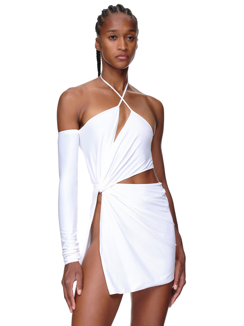 Monot Asymmetric Hemline Dress | H.Lorenzo - side 2