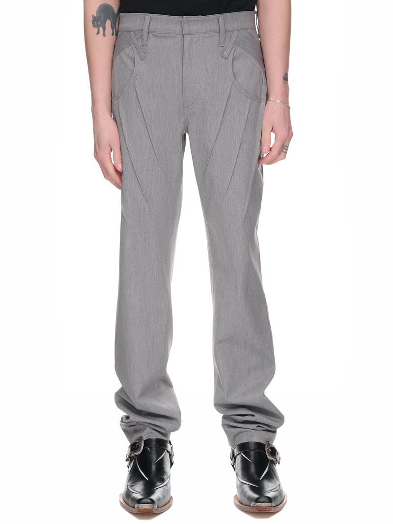 Pleated Wool Pants (JTK-T09-GREY