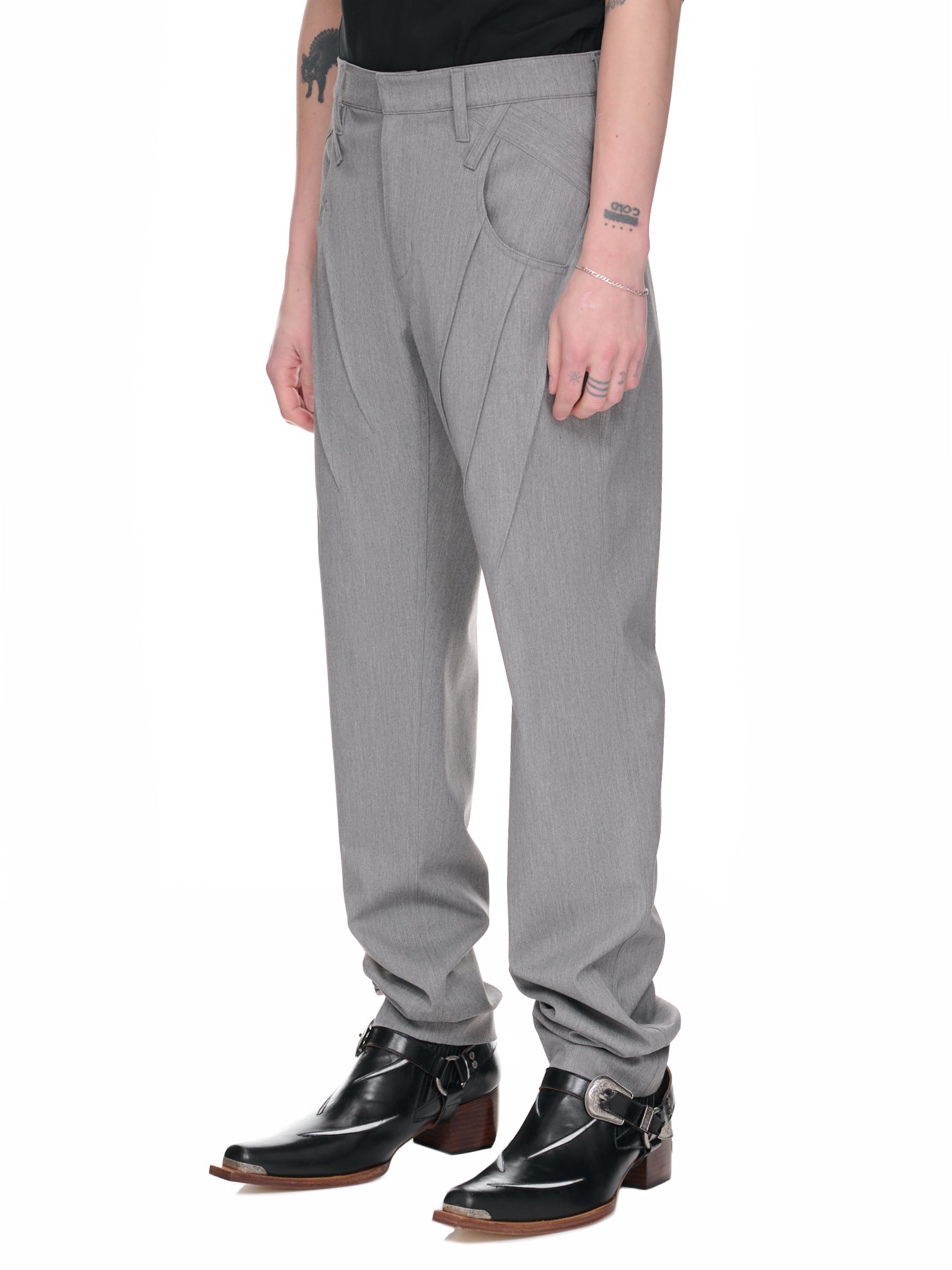 Pleated Wool Pants (JTK-T09-GREY
