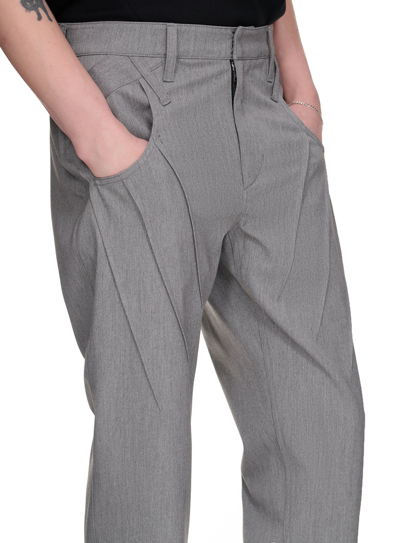 Pleated Wool Pants (JTK-T09-GREY
