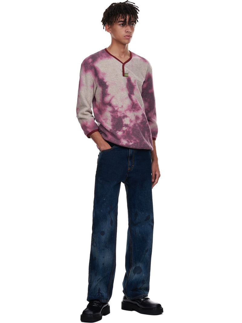 Kapital Tie-Dye Fleece Sweater | H. Lorenzo - styled