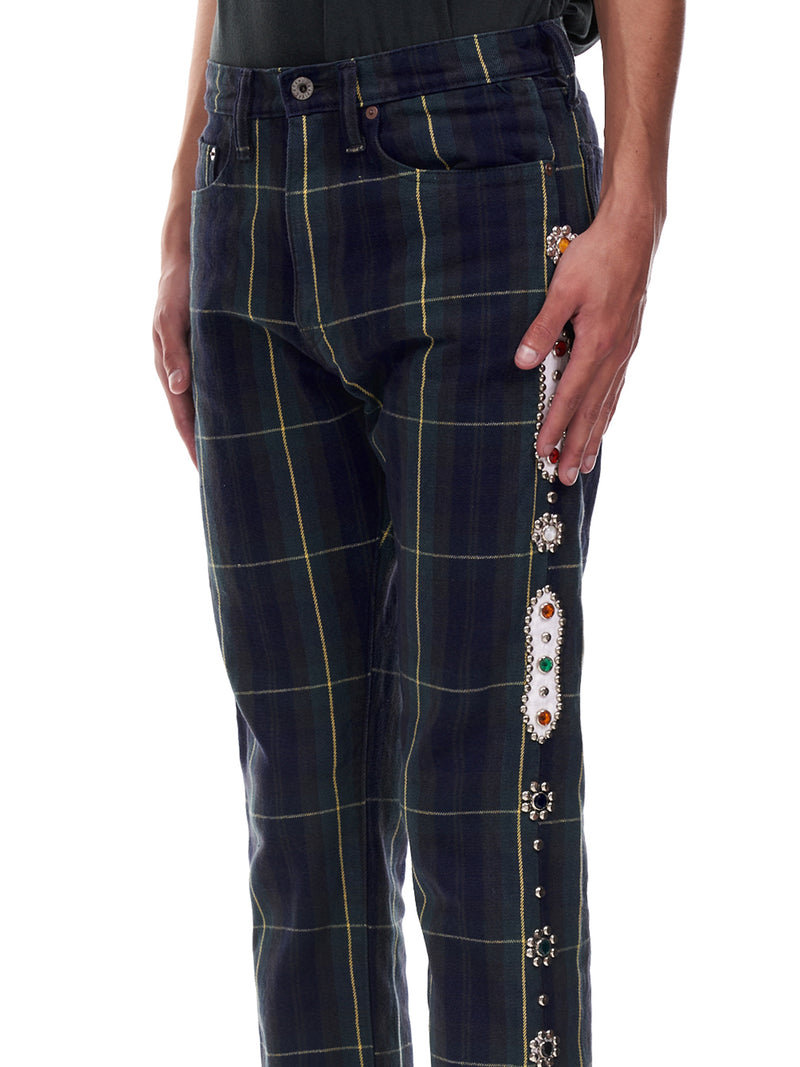 Kapital Check Jeans | H. Lorenzo - detail