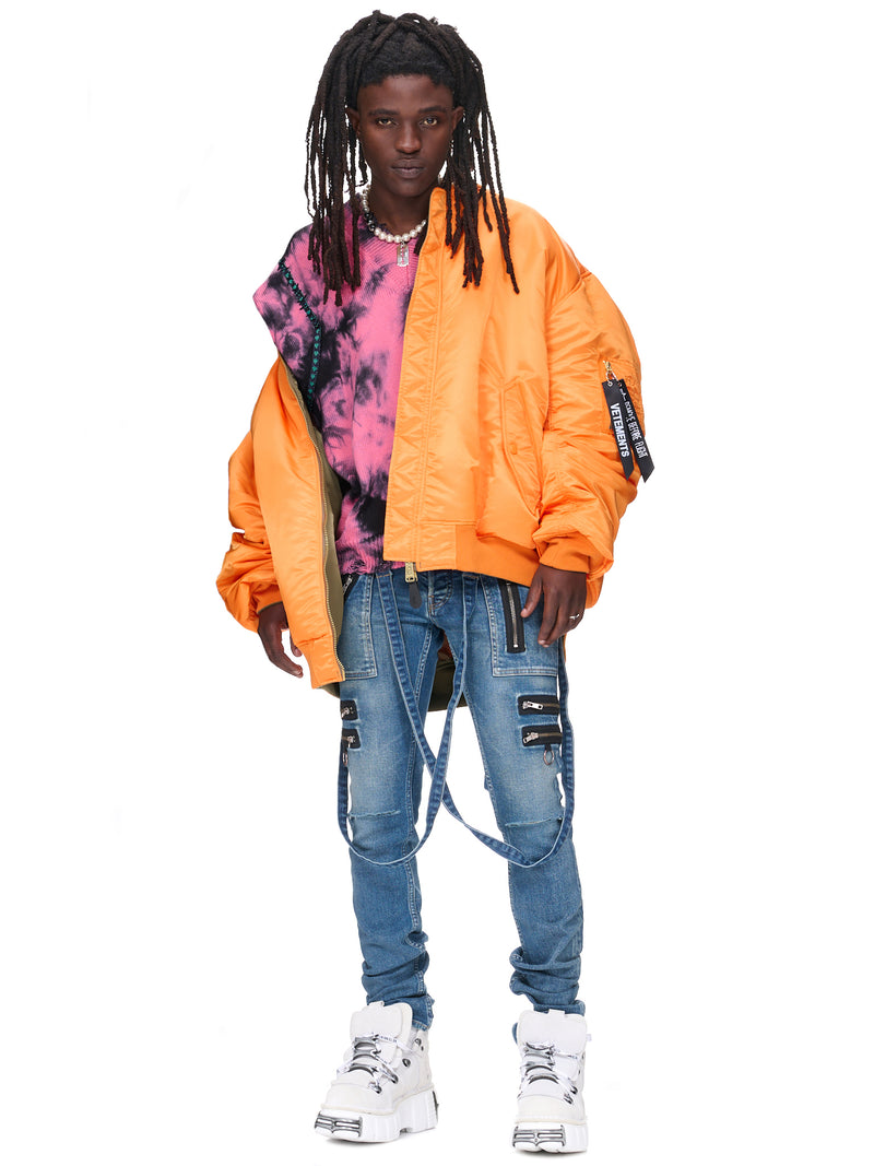 Skinny Distressed Denim Pants (KLMD-009-INDIGO)