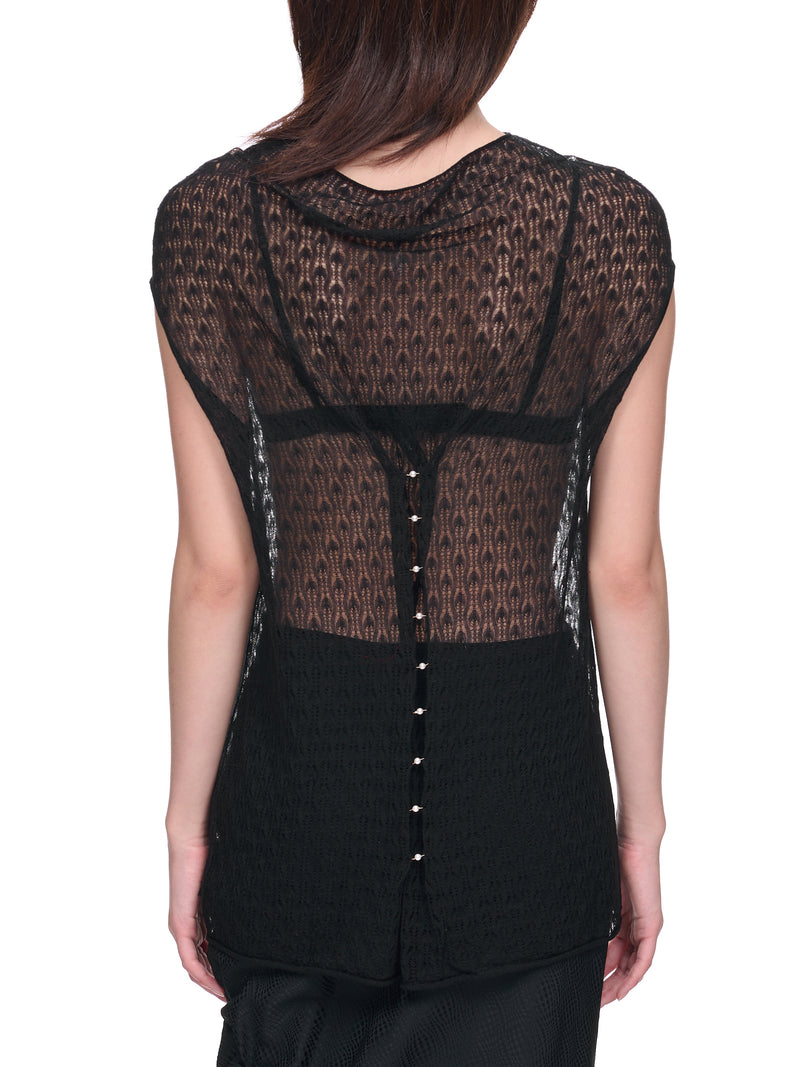 Sheer Cashmere Knit Top (KN11O-ONYX)